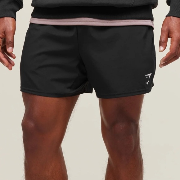 Gymshark Black Athletic Shorts for Men - Picture 1 of 6